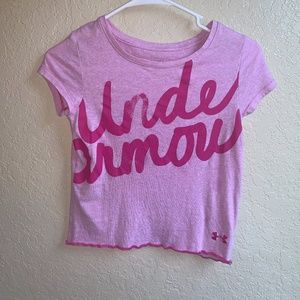 Girls Pink Under Armor Size Small Shirt